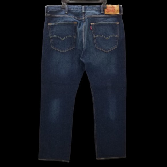 NWOT Levi 501 Jeans Straight Leg Button Fly Dark Wash Men's Size 40x30 - Picture 2 of 8